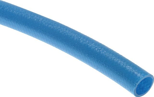 Gewebeschlauch 6 x 3 mm (1/4); PVC blau - AWS Vertriebs- und